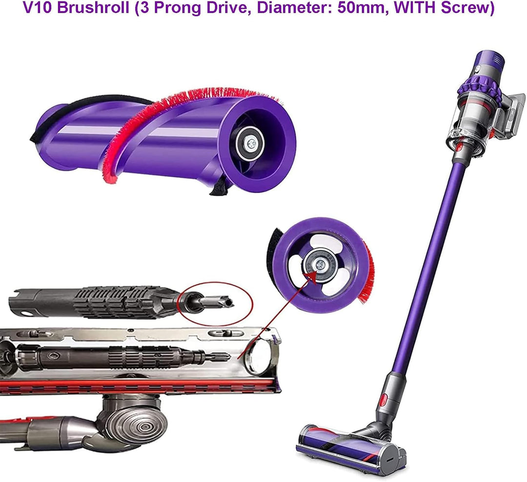 Bürste Kompatibel mit Dyson V10,Scrollleiste Ersatz Kompatibel mit Dyson V10 Staubsauger,Ersatzteile