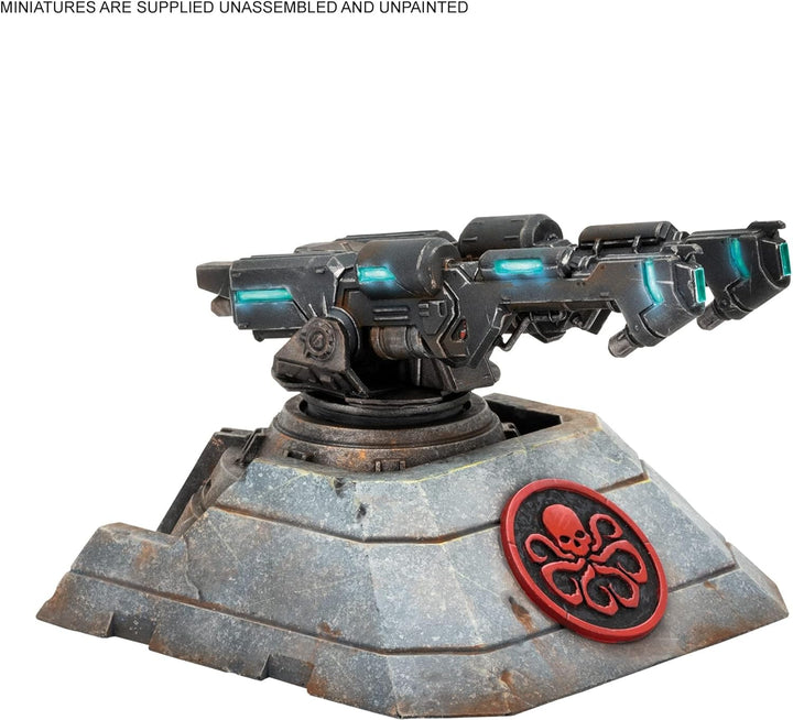 Atomic Mass Games Zubehör CP179EN Marvel Crisis Protocol: Hydra Turret Terrain Pack-EN, Mehrfarbig,