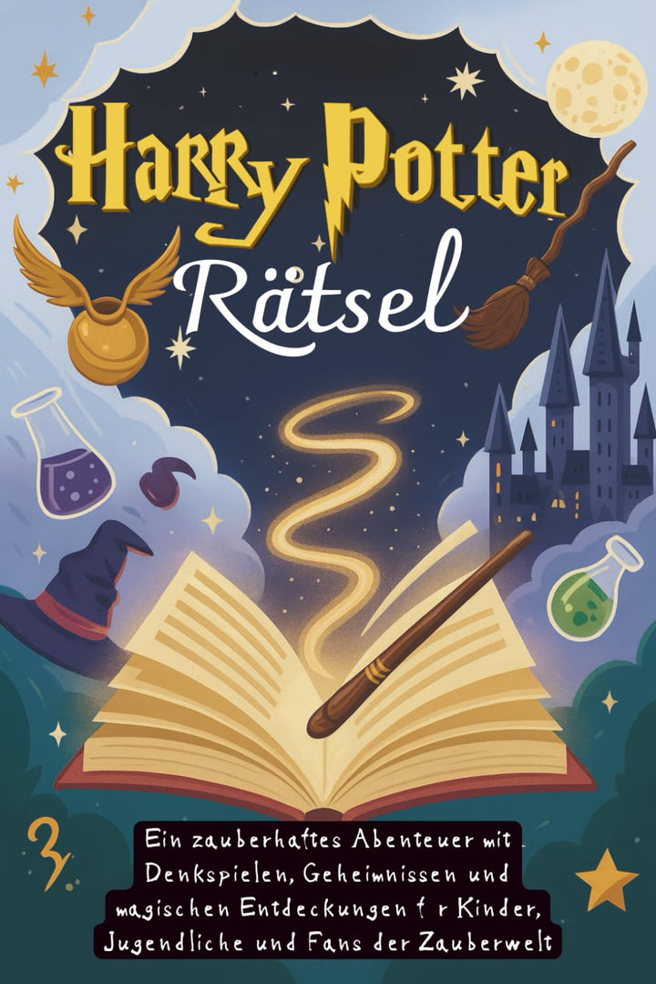 Harry Potter Rätsel: Ein zauberhaftes Abenteuer mit Denkspielen, Geheimnissen und magischen Entdecku