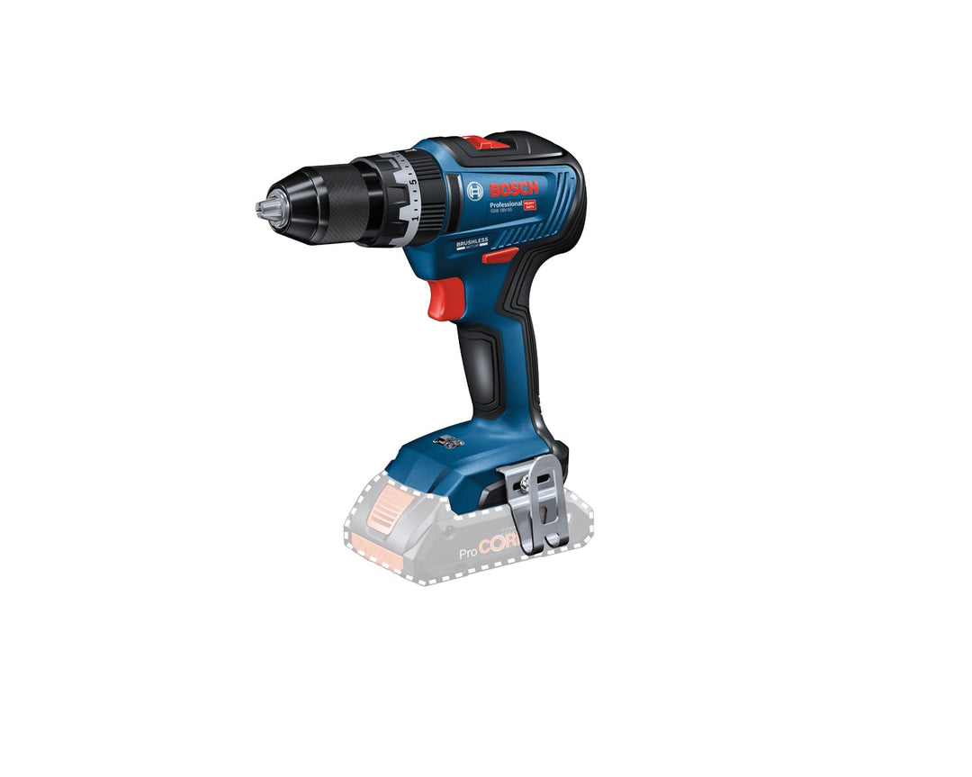 Bosch Professional 06019H5302 Akku Schlagbohrmaschine GSB 18V-55 (ohne Akku, 18 Volt System, im Kart