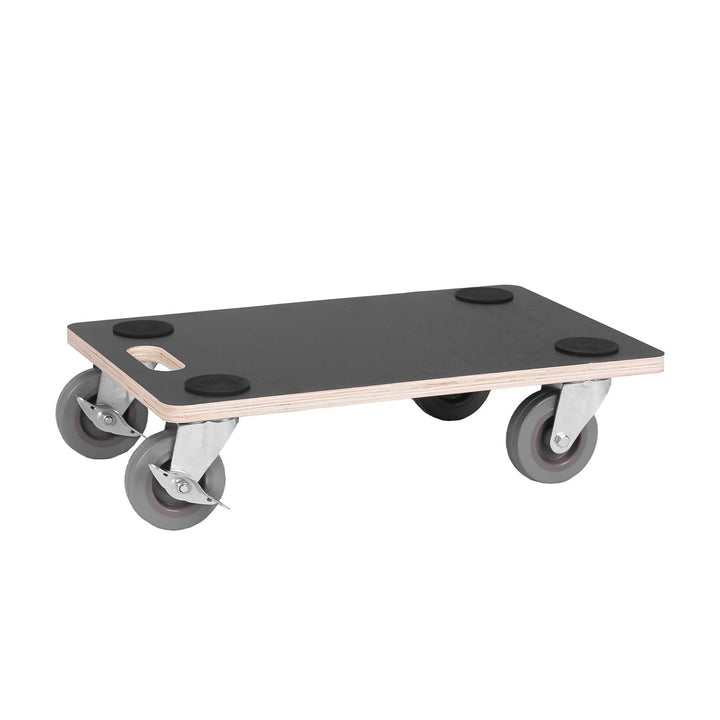 Transportroller 400 kg - Rollbrett 55 x 34,5 cm - Multiplexplatte Siebdruckbeschichtung - Vollgummir