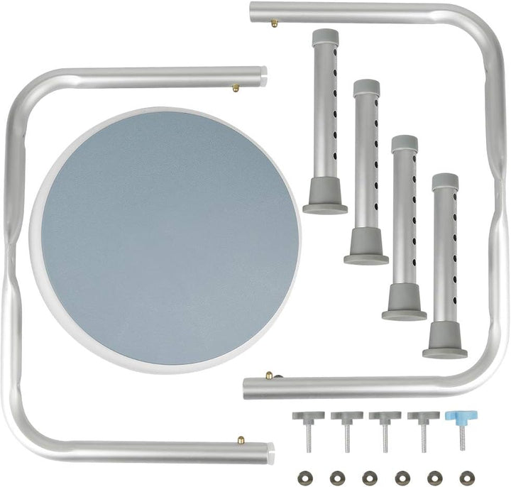 Duschhocker Duschstuhl 360°Drehbar Badehocker Höhenverstellbar, Alu und Kunststoff Badestuhl Duschsi