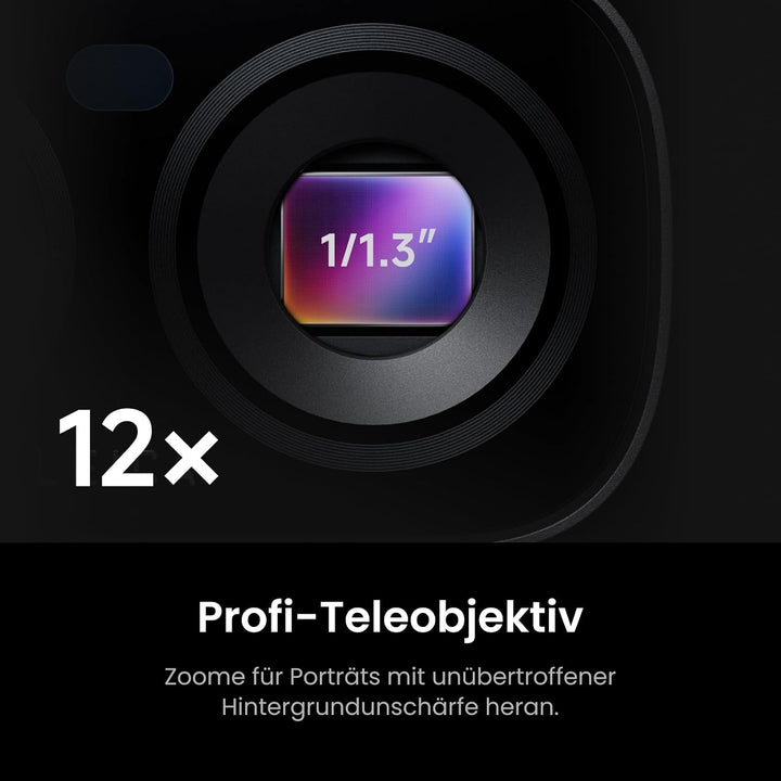 Insta360 Luna Ultra – 8K Vlogging-Kamera mit Zwei Leica Objektiven, 12× Zoom, 1"-Sensor, Abnehmbarer