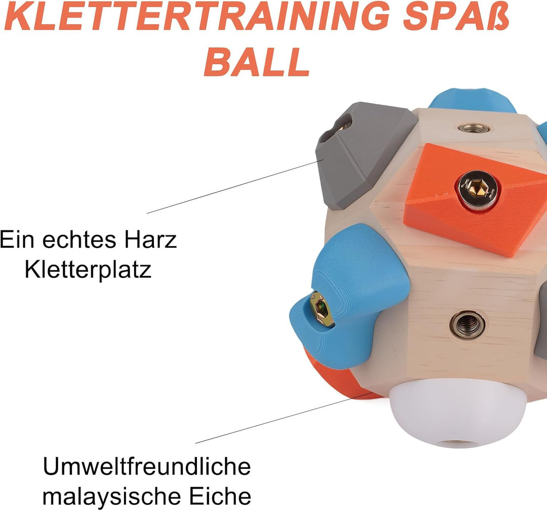 Handgefertigter Klettertrainingsblock - 3D Klettertrainingsball, Trainingsbälle für Handkraft und Fi