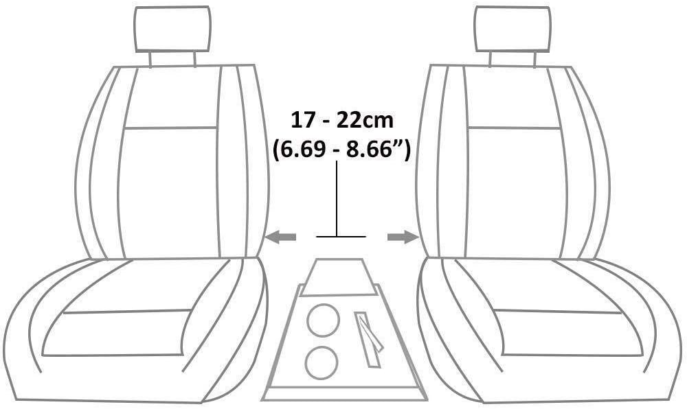 Mittelarmlehne Armlehne Universal Konsole Mittelkonsole Kunstleder Aufbewahrungsbox Carbon A B C G H