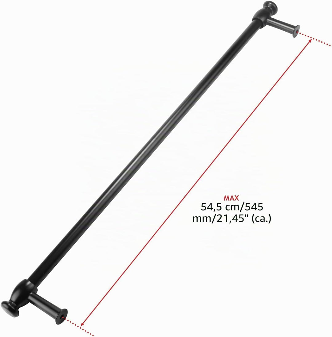 SPARES2GO Universal 'Cut to Grösse' Ofen Herd Tür Griff/Handtuchhalter (schwarz)