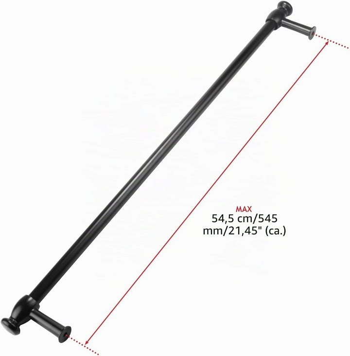 SPARES2GO Universal 'Cut to Grösse' Ofen Herd Tür Griff/Handtuchhalter (schwarz)