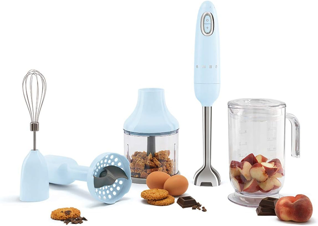 Smeg, HBF02PBEU Stabmixer, Turbo-Funktion und Flowblend-Schneidesystem, mit rutschfestem Griff, inte