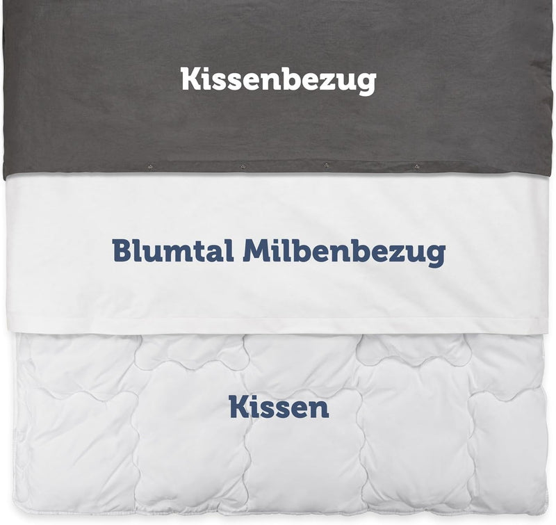 Blumtal® Milbenbezug Decke 200x220 cm - OEKO-TEX zertifizierte Allergiker Bettwäsche 200x220 cm - Mi