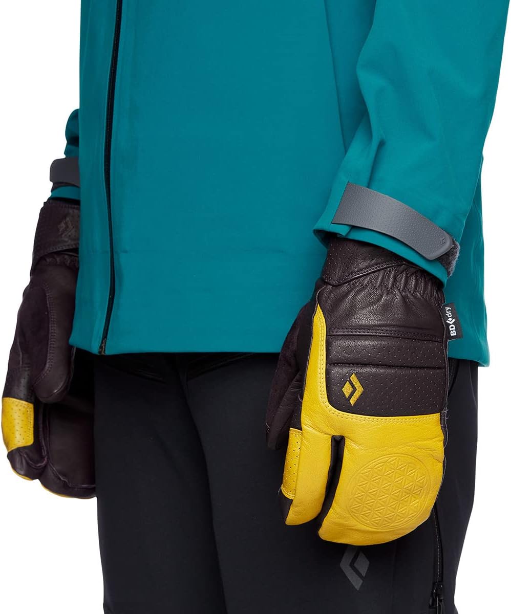 Black Diamond W Spark Angel Finger Glove Colorblock-Gelb-Rot - Primaloft wasserdichte isolierte Dame
