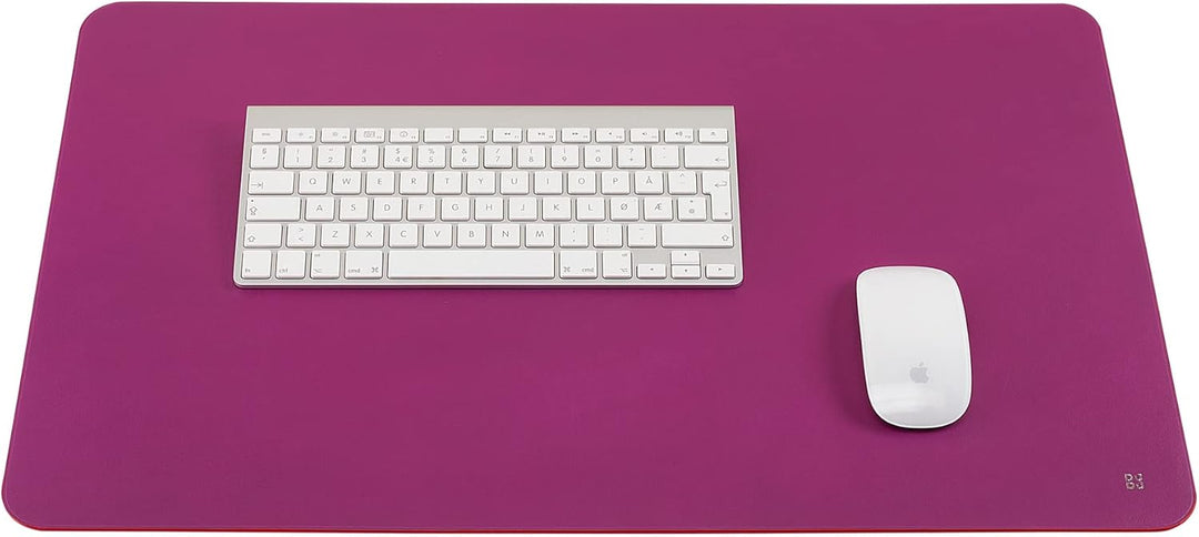 DUDU Büro-Schreibtischunterlage aus zweifarbigem Leder cm 61x40, beidseitig benutzbar, rollbar, weic