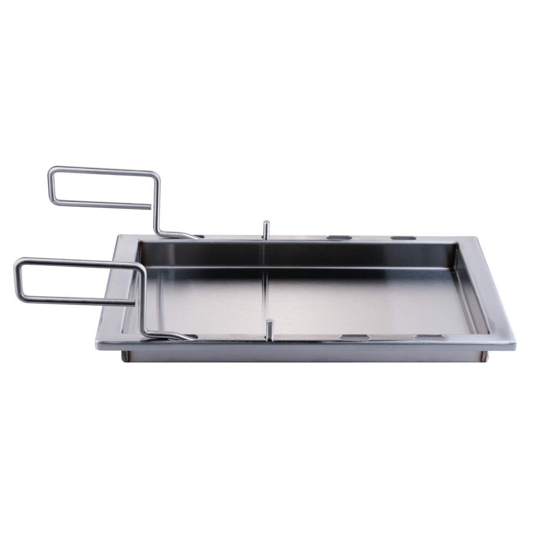SANTOS einsetzbare Grillpfanne/Einsatzpfanne - Edelstahl Plancha - 31,5x48x4cm - versch Broil King R