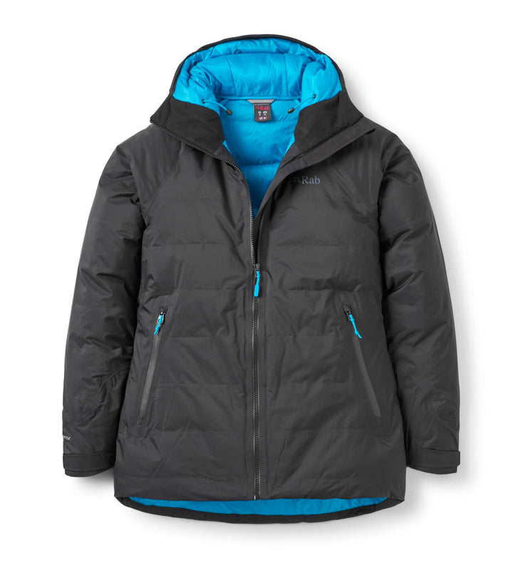 Rab Valiance Jacket Women 36 Schwarz (Aquamarin), 36 Schwarz (Aquamarin)