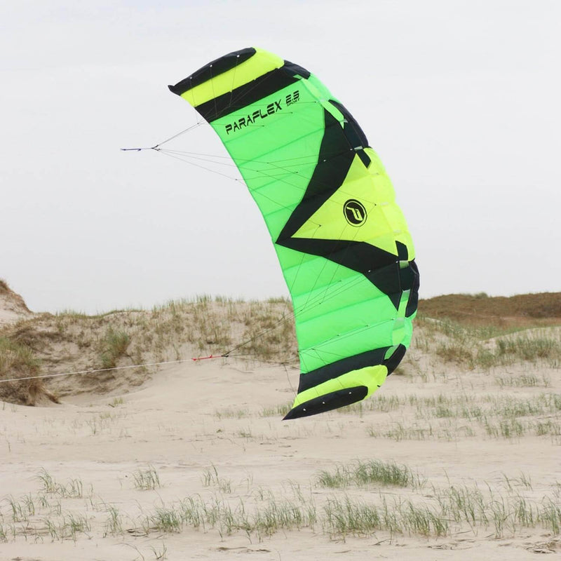 Wolkenstürmer® Paraflex Sport 2-Leiner Lenkmatte 2.3 grün - „Ready to Fly“ Lenkmatte inkl. Lenkbar -