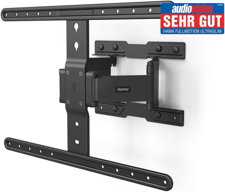 Hama Ultra-Slim TV Wandhalterung für 37"–90" (ultraflache TV-Halterung schwenkbar, neigbar, TV-Arm a