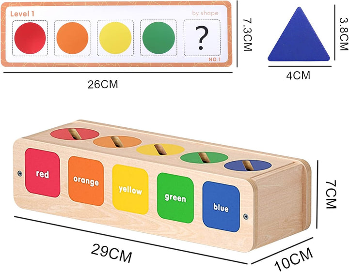 LZDMY Montessori Spielzeug ab 2 Jahr, Motorikspielzeug ab 2 Jahr Holzspielzeug ab 6 Monate mit Aufbe