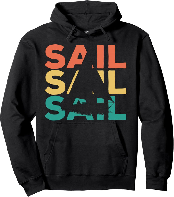 Retro Vintage Segeln Geschenk für Segler Pullover Hoodie