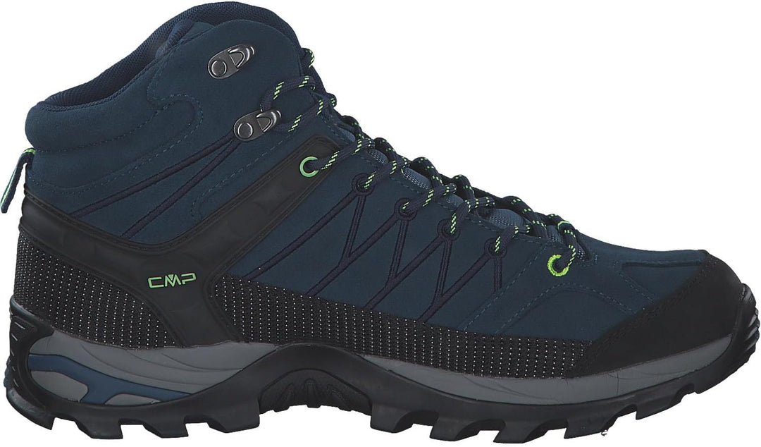 CMP Herren Rigel Mid Shoes Wp Trekking-Schuhe 40 EU Blue Ink Yellow Fluo, 40 EU Blue Ink Yellow Fluo
