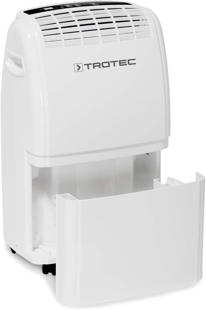 TROTEC Raumentfeuchter elektrisch TTK 75 E – Leistung 20 L/Tag – Fläche 45 m² / 110 m³ – Entfeuchtun