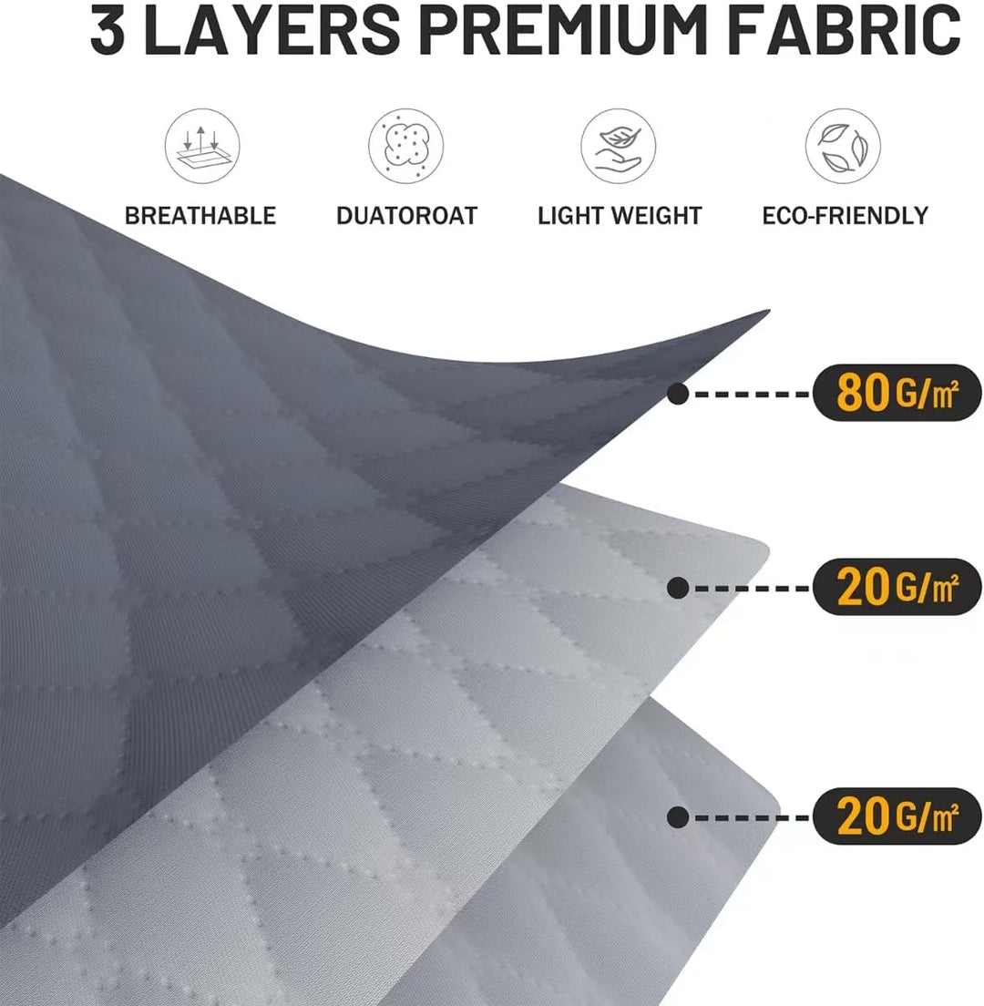 Auveir 6 Stück Aufbewahrungstasche, Aufbewahrungsbox mit Deckel, Grosse Kleideraufbewahrung Umzugska