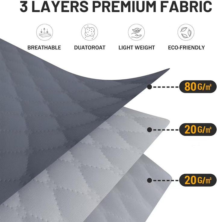 6 Stück 35L Aufbewahrungstasche, Aufbewahrungsbox mit Deckel, Grosse Kleideraufbewahrung Umzugskarto