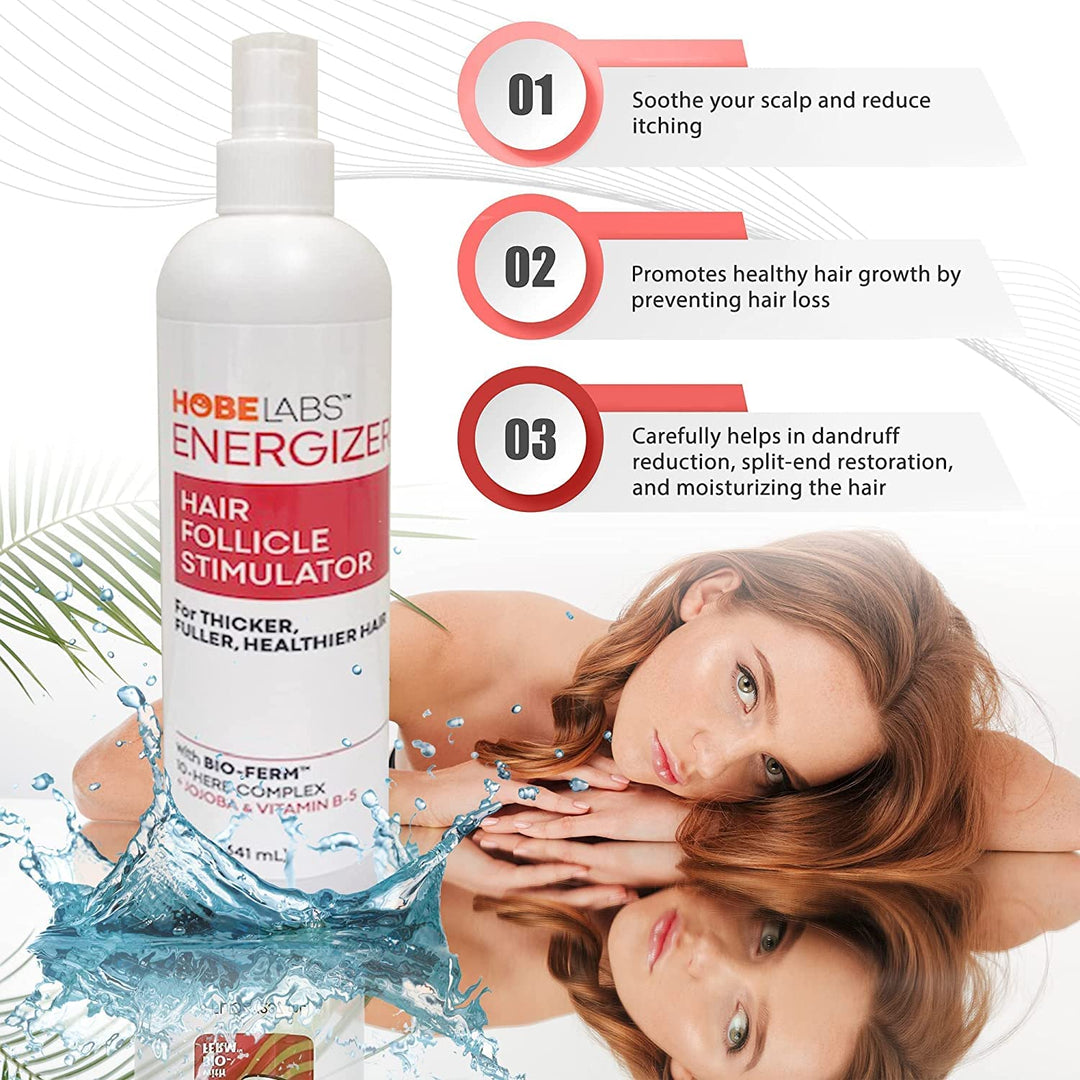 Hobe Labs Energizer Hair Follicle Stimulator, 8 Fluid Ounce