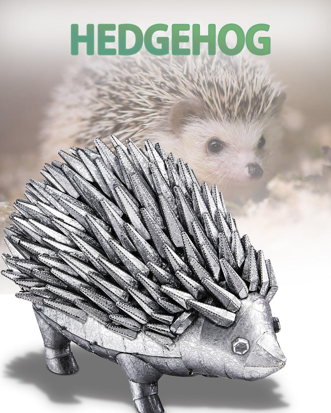 Piececool 3D Puzzle Metall Modellbau Lgel, Tiermodell 3D Metal Puzzle für 340 Edelstahl, Ganzes Meta