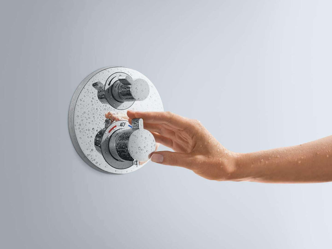 hansgrohe Ecostat S Unterputz Thermostat, für 1 Funktion, Chrom 1 Auslauf 1.0, 1 Auslauf 1.0