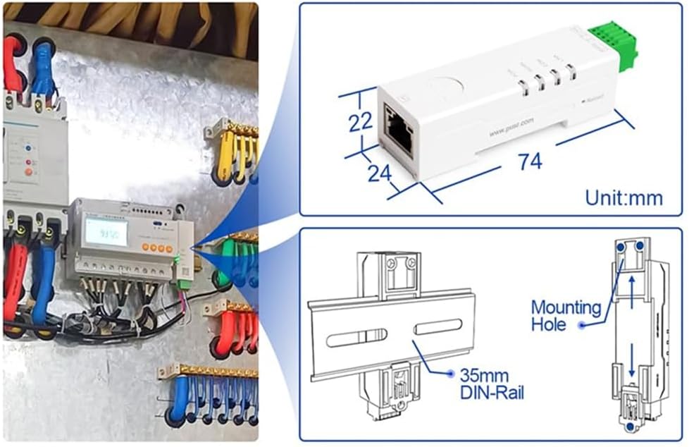 RS485-zu-Ethernet-Konverter, Winziger Serieller Server -DR134, Unterstützt UDP/HTTP/DHCP/DNSP, Modbu