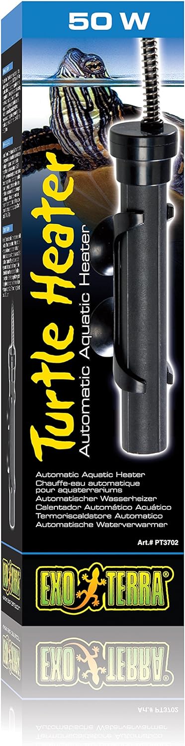 Exo Terra Turtle Heater, automatischer Wasserheizer, 25 Grad Wassertemperatur, für bis zu 75L, tauch