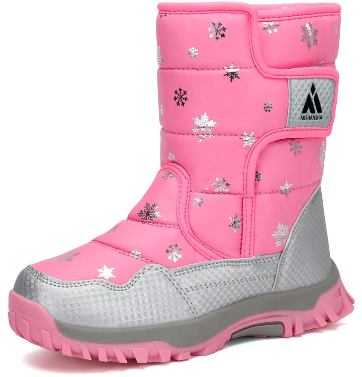 Mishansha Kinder Winterstiefel Jungen Schneestiefel Mädchen Warm Gefütterte Rutschfeste Winter Snowb