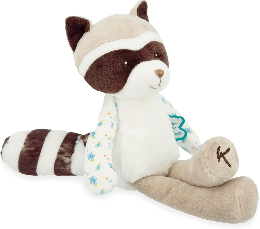 KALOO - Fripons - Gaston Waschbärpuppe - Babyplüsch und Schmusetuch - Ideal zur Geburt - Grau - 25 c