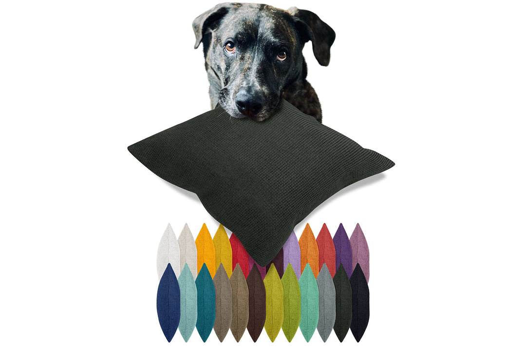 Kissenhülle mit Struktur-Muster - Polsteroptik 617.767, 1 Stück - Kissenhülle 60 x 60 cm, anthrazit