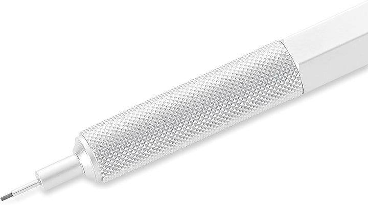 rOtring 600 Druckbleistift | 0,5 mm | Silber | Ergonomisches Vollmetallgehäuse 1 Stück (1er Pack) Me