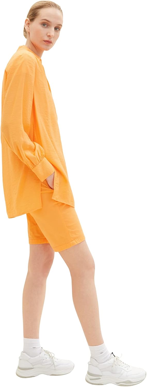 TOM TAILOR Damen Chino Bermuda Shorts 38 29751 - Bright Mango Orange, 38 29751 - Bright Mango Orange