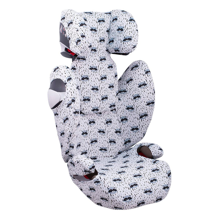 JYOKO Kids Bezug für Autositz Kompatibel mit Cybex Solution M und Pallas B - Fix (Raccoon), RACCOON