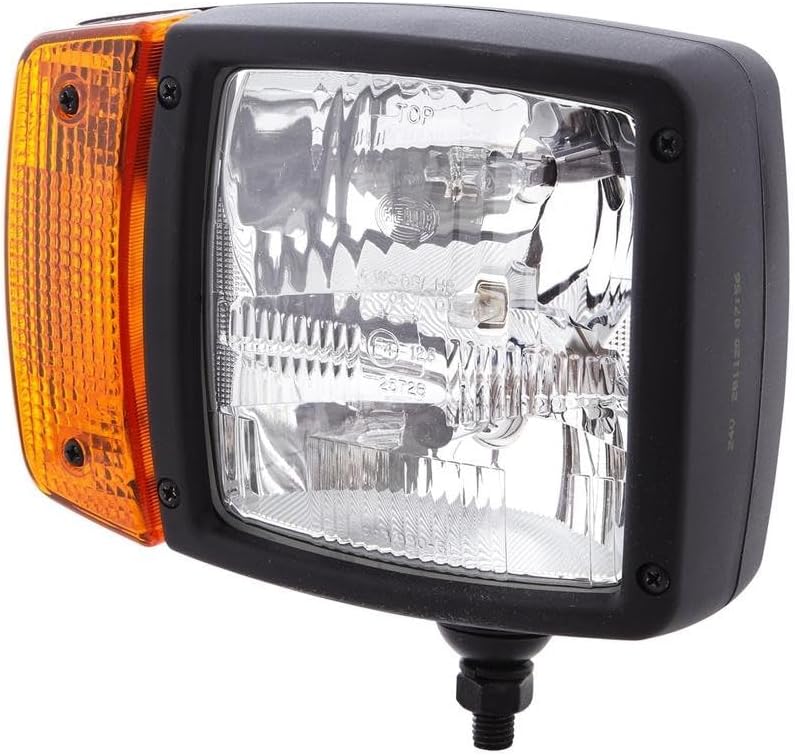 HELLA - Hauptscheinwerfer - 24V - Anbau - Lichtscheibenfarbe: gelb - Stecker: AMP - rechts - 1SA 996