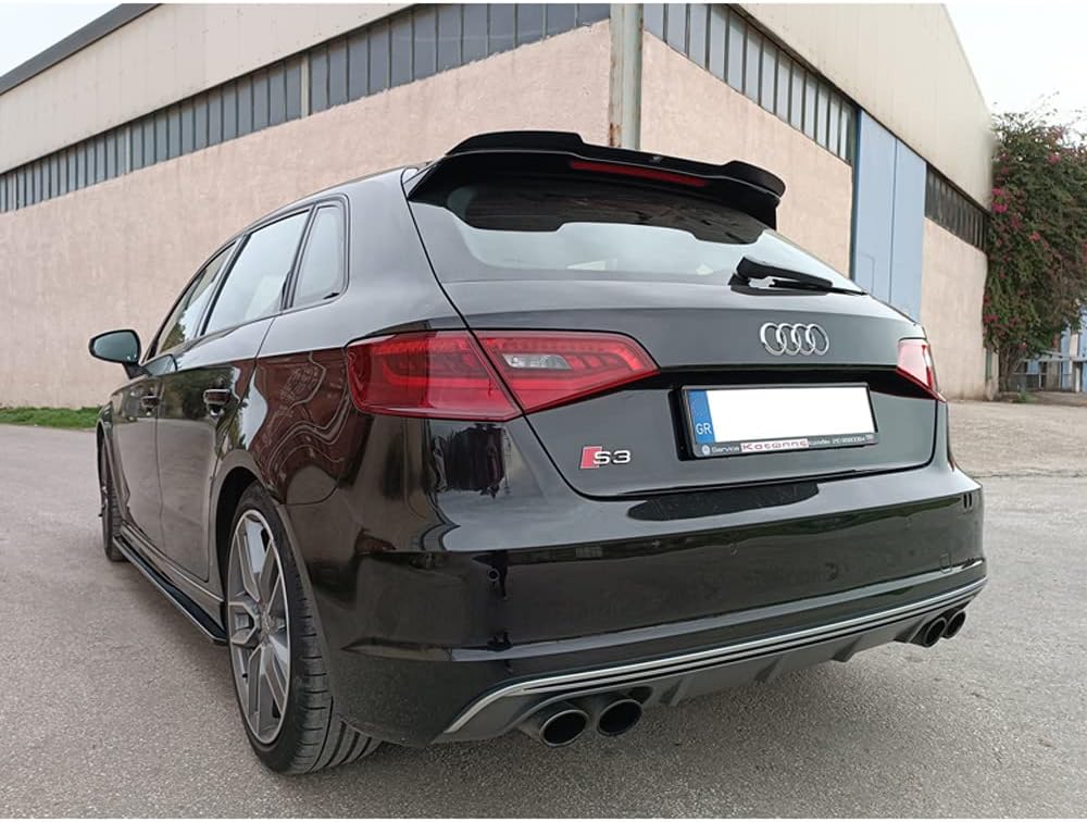 Motordrome A/487 Dachspoiler (Spoilerkappe) kompatibel mit Audi A3 (8V) S-Line/S3 Schrägheck/Sportba