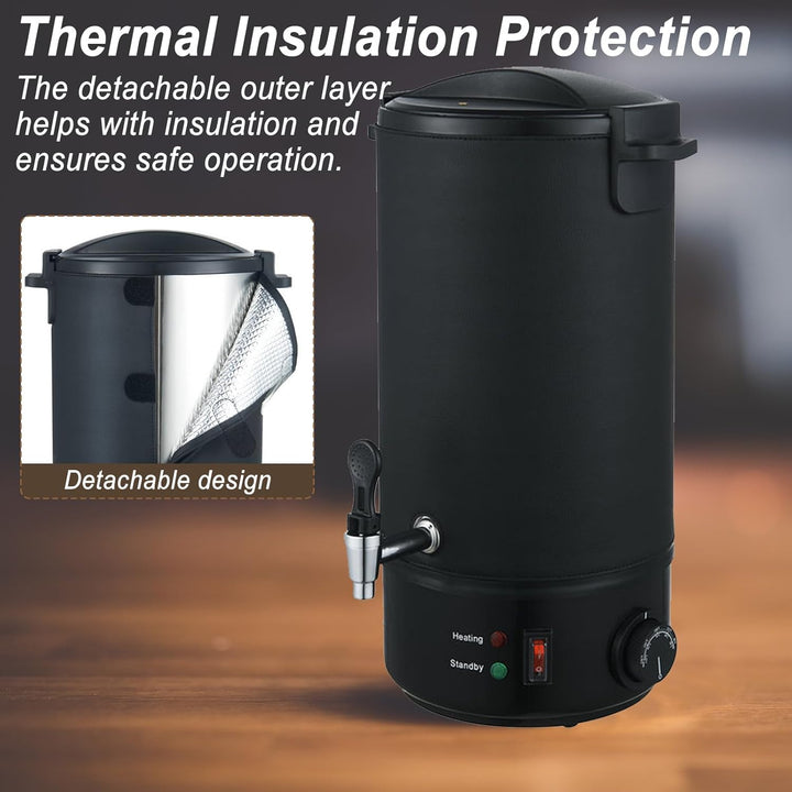 Kamanan 8L Wachsschmelztopf für DIY Kerzenherstellung Set,Elektrischer Wachsschmelzer 30–110°C Einst