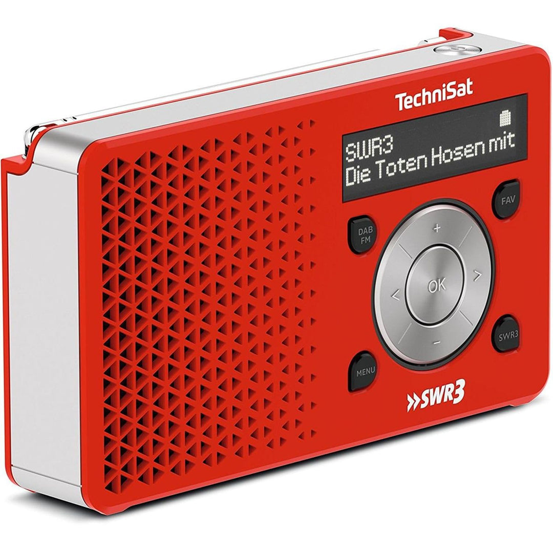 TechniSat Digitradio 1 SWR3-Edition DAB Radio (klein, tragbar, mit Lautsprecher, DAB+, UKW, Favorite