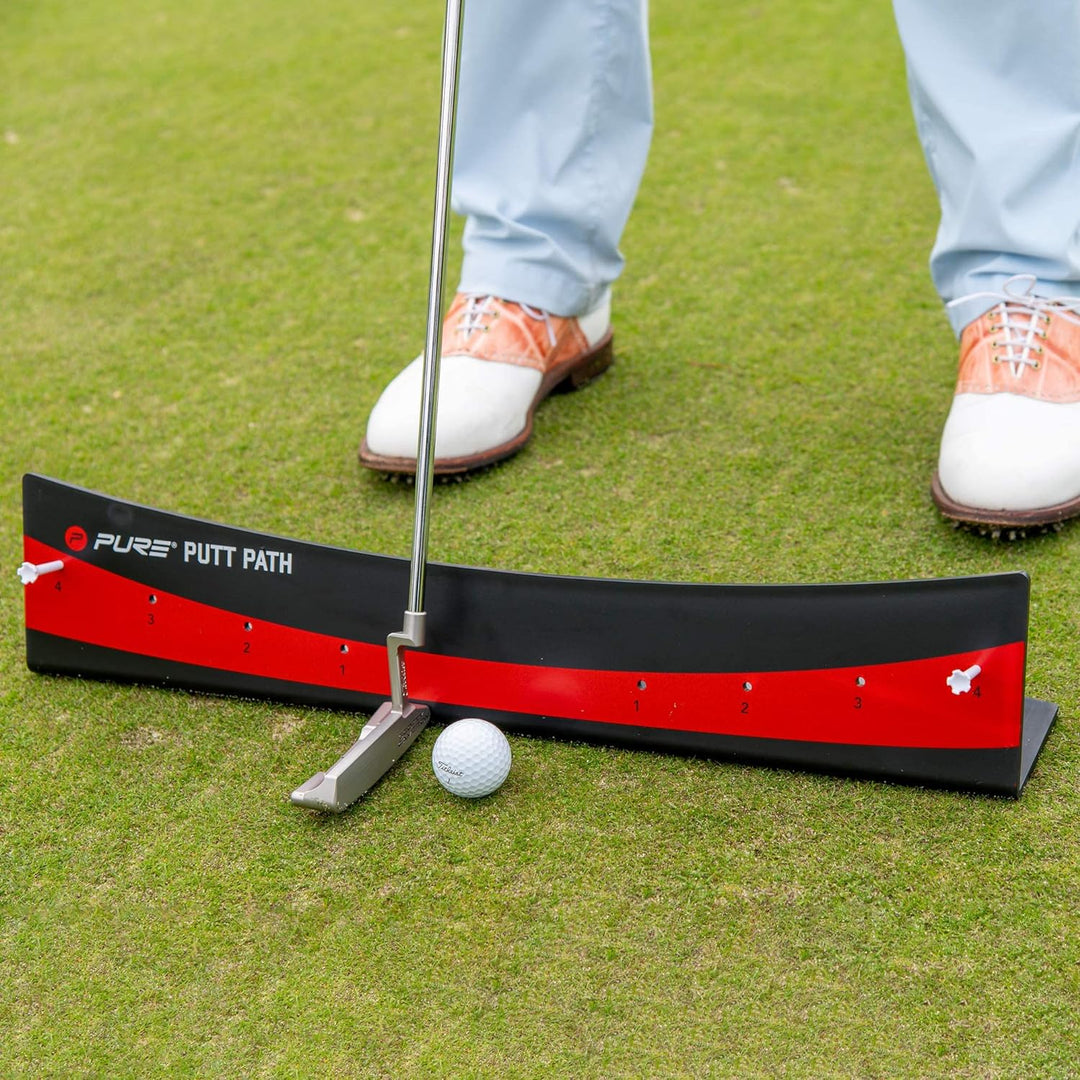 Pure2Improve Golf Putt Pfad, 60cm, Schwarz/Rot, P2I100360