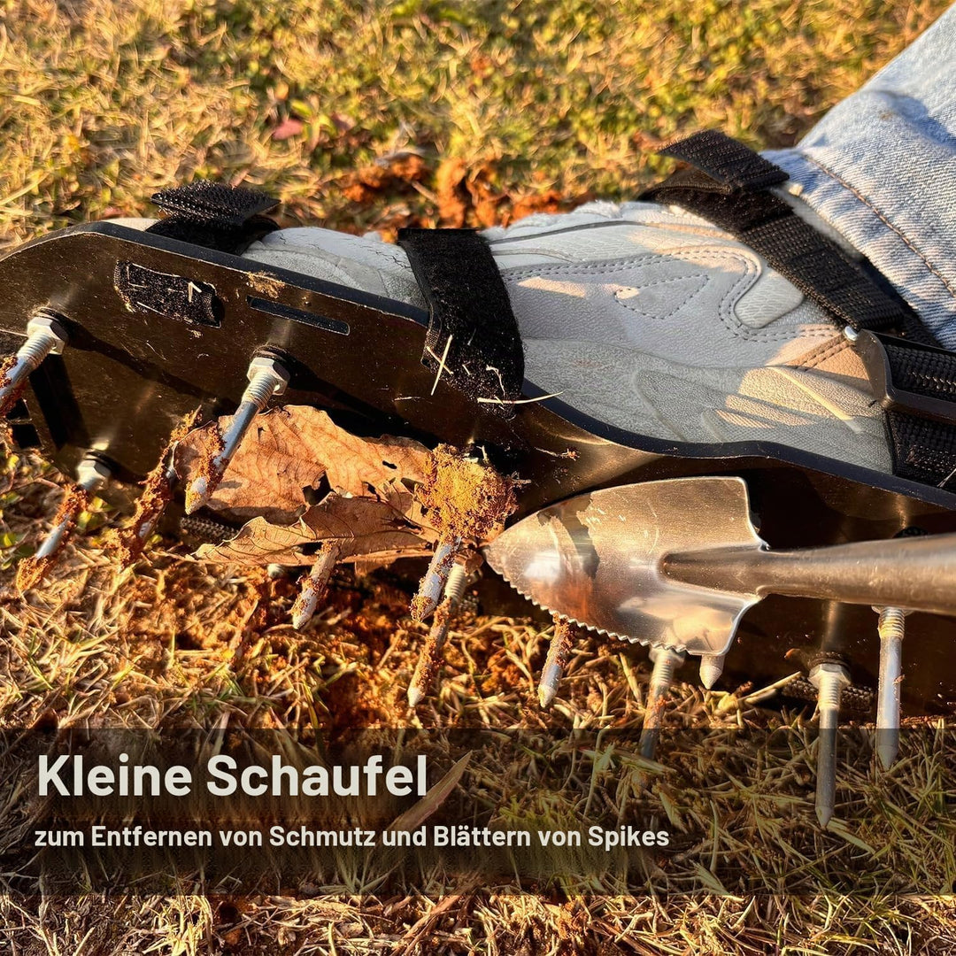 Rasenlüfter Schuhe, Nagelschuhe mit Klettverschluss Aerifizierer für Rasen mit Kostenlose Installati