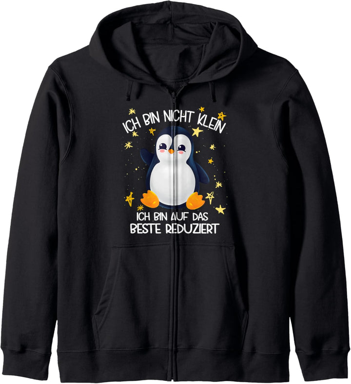 Pinguin Ich bin nicht klein ich bin auf das beste reduziert Kapuzenjacke