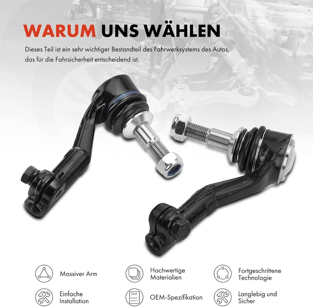 Frankberg 2x Querlenker Sazt Vorderachse Kompatibel mit 1er E81 E87 1.6L-3.0L 2004-2012 3er E90 E92