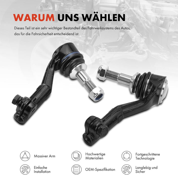 Frankberg 2x Querlenker Sazt Vorderachse Kompatibel mit 1er E81 E87 1.6L-3.0L 2004-2012 3er E90 E92