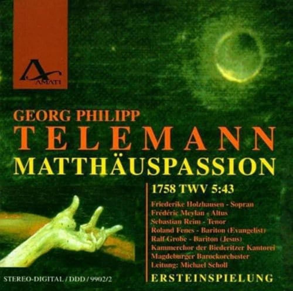 Matthäus-Passion (1758) Twv 5:, Audio-CD