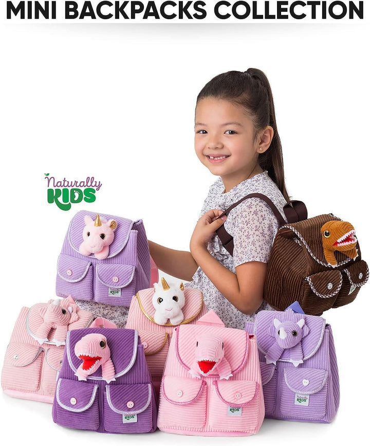 Naturally KIDS Rucksack Kinder m Spielzeug ab 2 Jahre Junge, Mädchen, Kindergartenrucksack Mädchen,