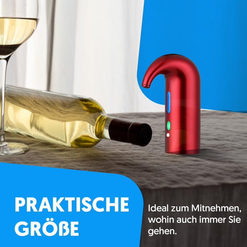 NK Elektrischer Weinkaraffe, automatischer und tragbarer Weinbelüfter, wiederaufladbar über USB, ink