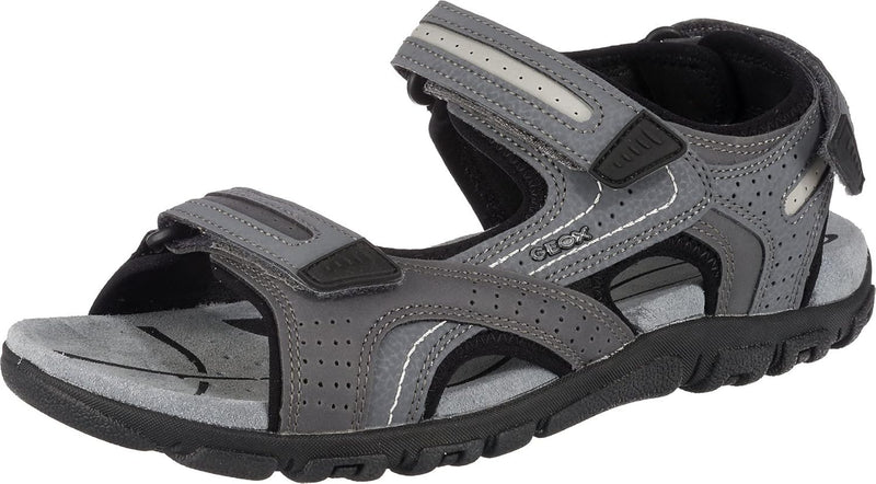 Geox Herren Uomo Sandal Strada D Sandalen, Stone Lt Grey, 46 EU