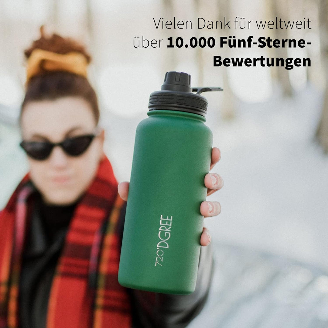 720°DGREE Edelstahl Trinkflasche “noLimit” – 710ml - Auslaufsicher, Kohlensäure geeignet, BPA-Frei -